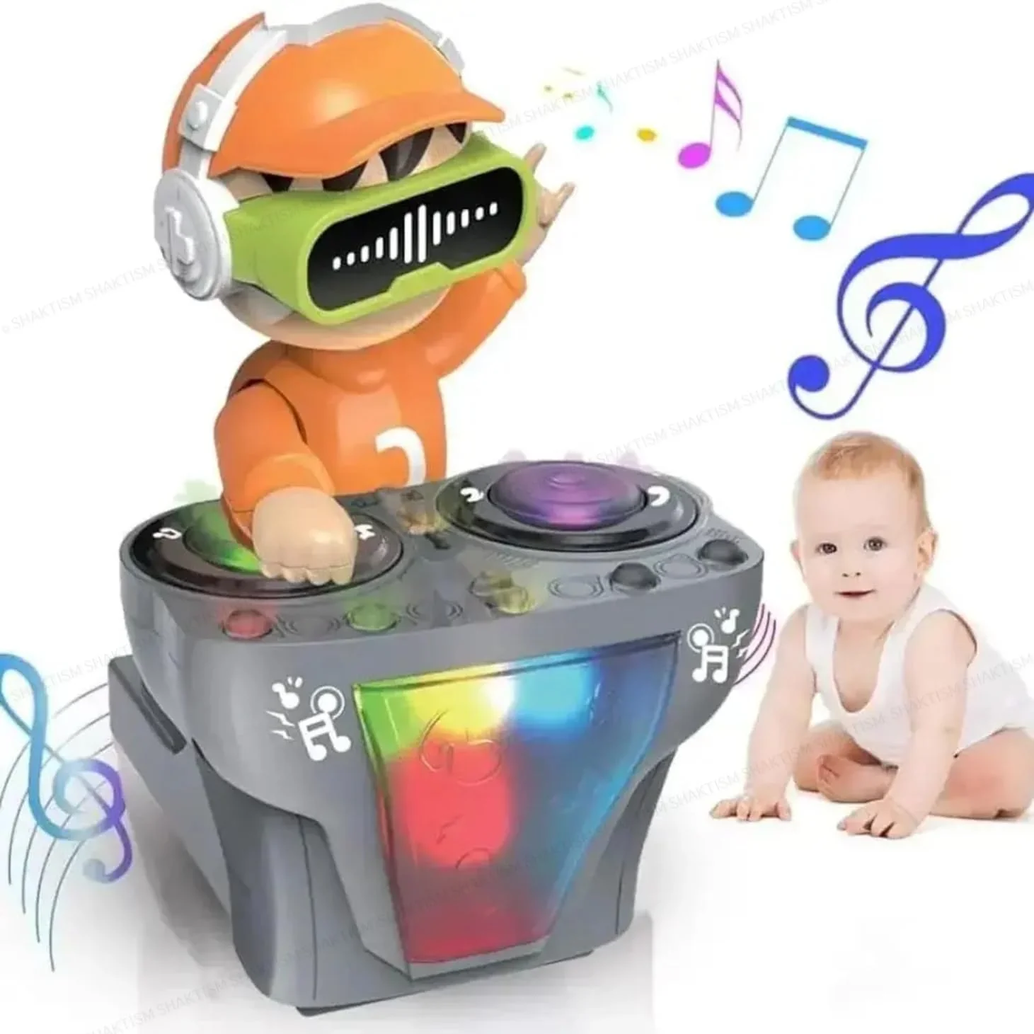DJ Coco Musical Toy with LED Lights, Bump & Go Action, Moving Tyres, Sound Effects for Kids - Image 2