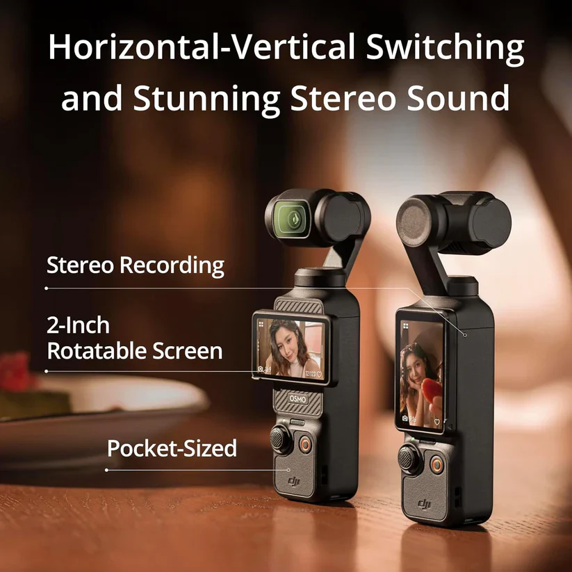 dji Osmo Pocket 3 Creator Combo, Vlogging Camera with 1'' CMOS & 4K/120fps Video, 3-Axis Stabilization, Face/Object Tracking, Fast Focusing, Mic Included for Clear Sound, Small Camera for Photography - Image 4