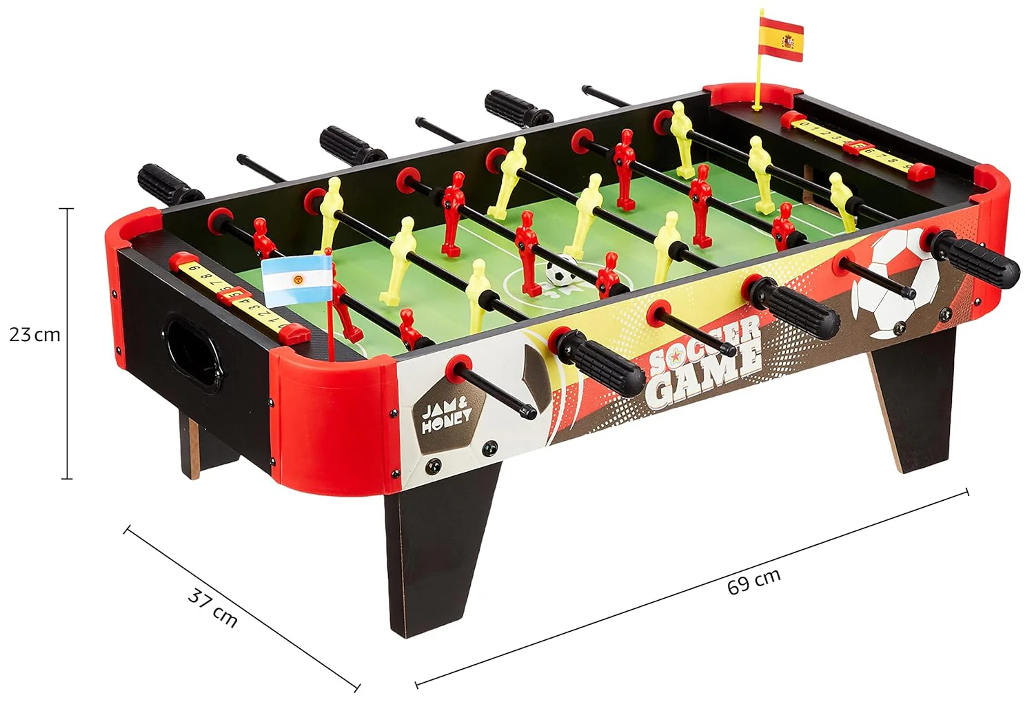 Foosball (Big) | Table Soccer Game for Adults/Kids - Indoor Sport - Image 8