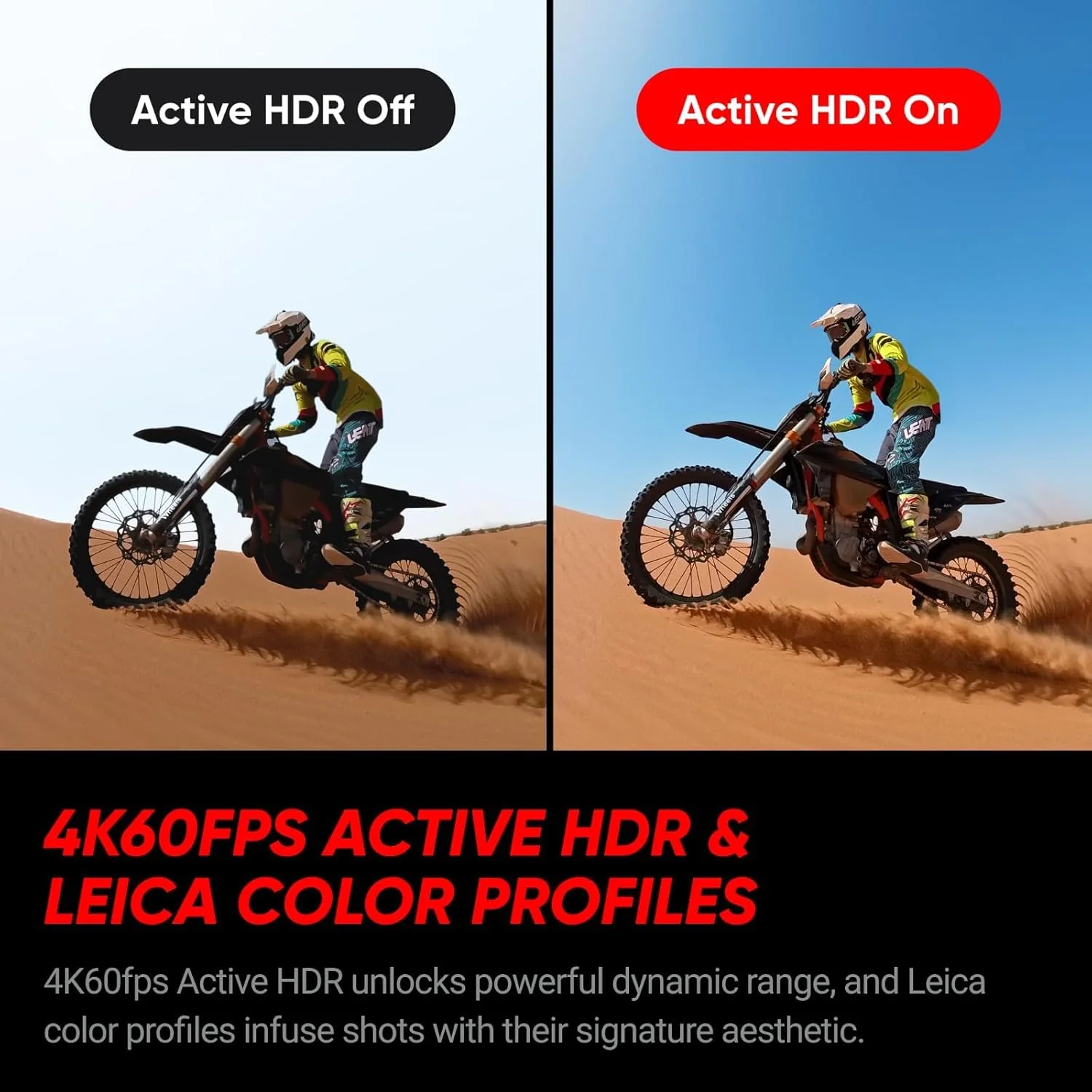 Insta360 Ace Pro 2-8K Waterproof Action Camera Co-Engineered with Leica, Flagship 1/1.3" Sensor, 8K30fps, 4K60fps, 2.5" Flip Screen, AI Noise Reduction, Long Lasting Battery - Image 4
