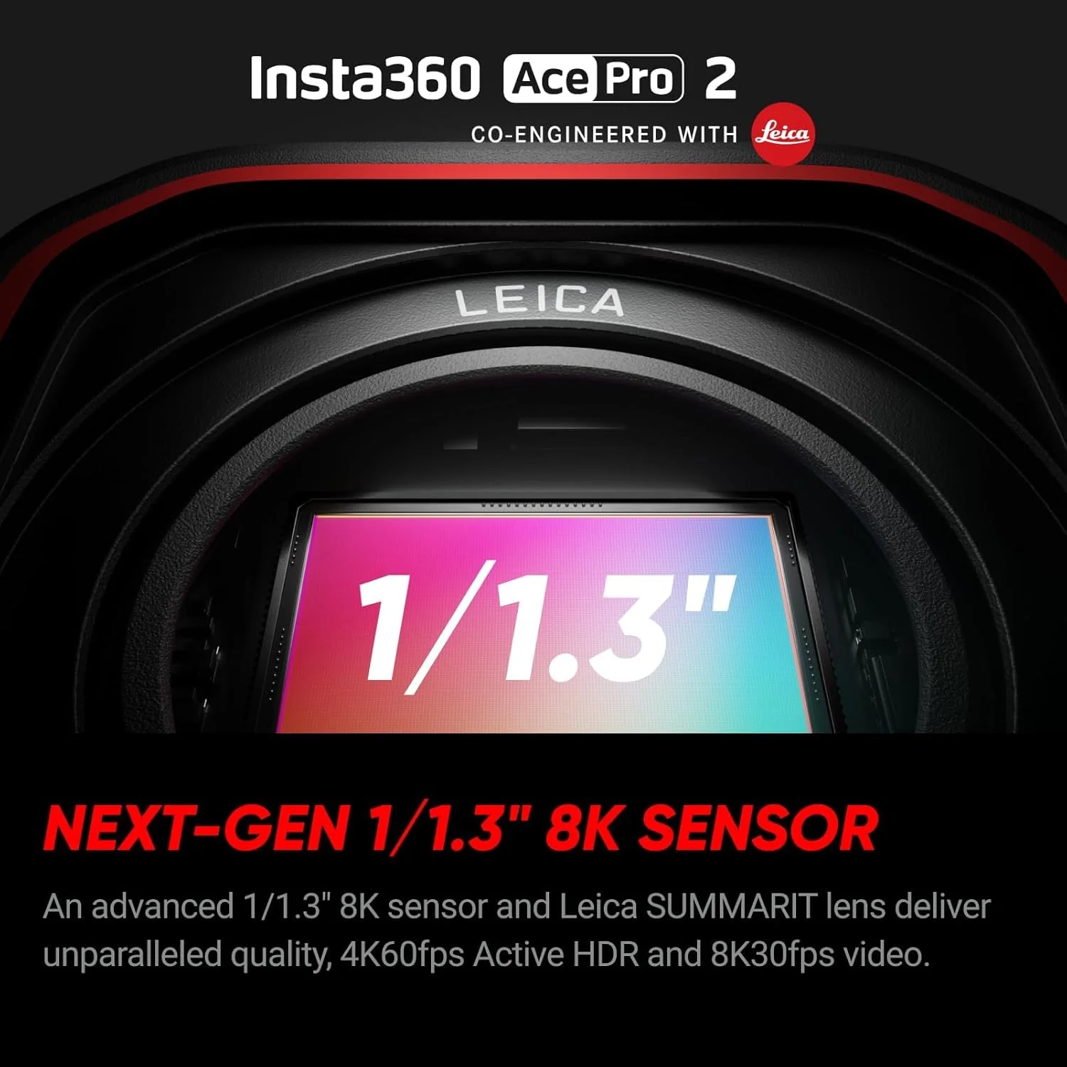 Insta360 Ace Pro 2-8K Waterproof Action Camera Co-Engineered with Leica, Flagship 1/1.3" Sensor, 8K30fps, 4K60fps, 2.5" Flip Screen, AI Noise Reduction, Long Lasting Battery - Image 8