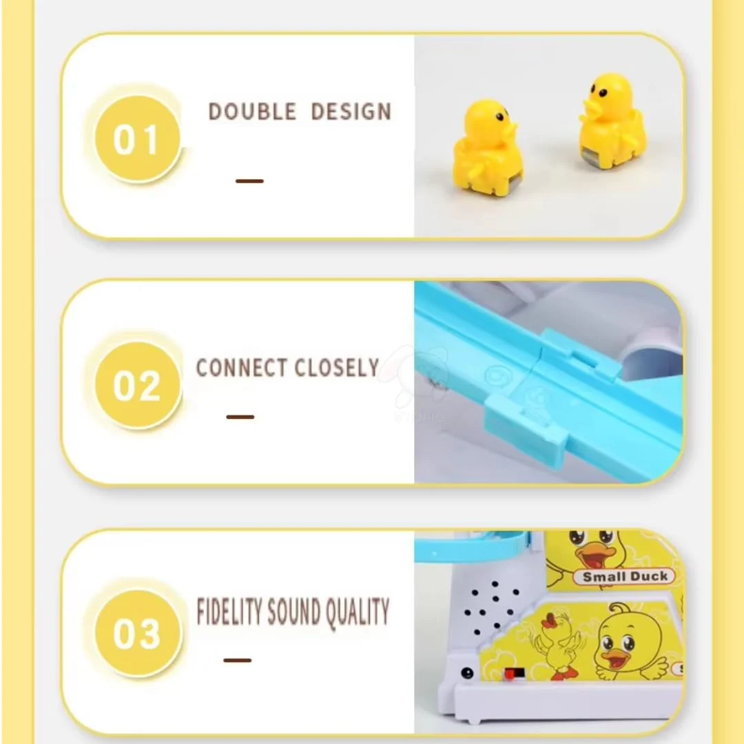 Duck Track Toys for Kids – Stair-Climbing Escalator with Lights & Music, Includes 3 Small Ducks – Interactive Duck Track Slide Toy – Perfect Toddler Gift - Image 3